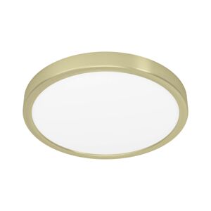 EGLO LED panel Fueva 5 IP20 830 mosaz Ø28,5cm