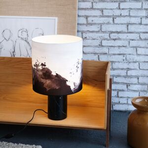Dyberg Larsen Stolní lampa Dyberg Larsen Molly s mramorovým podstavcem