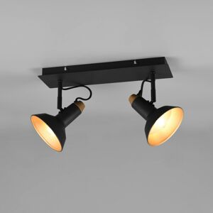 Trio Lighting Stropní bodové svítidlo Roxie otočné 2 světla černá matná