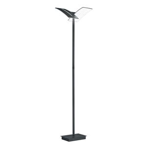 B-Leuchten LED stojací lampa Dual ze železa černá 182 cm CCT