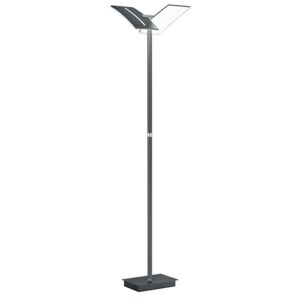 B-Leuchten LED stojací lampa Dual s vypínačem, železo, 192 cm