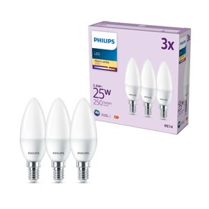 Philips Philips LED svíčka E14 2,8W 250lm 2 700K matná 3ks