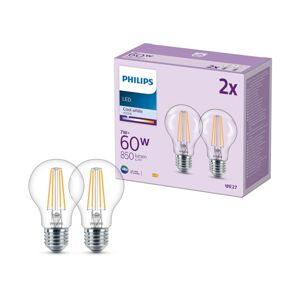 Philips Philips LED žárovka E27 8W 850lm 4 000K čirá 2ks