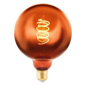 EGLO LED globe E27 G125 4W 2 000 K filament měď