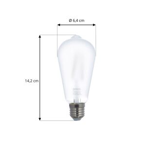 PRIOS Prios LED žárovka E27 ST64 7W WiFi matná