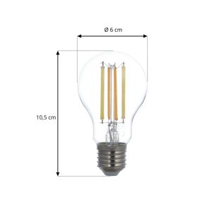 PRIOS Prios LED filament E27 A60 7W, ZigBee, Tuya, čirá