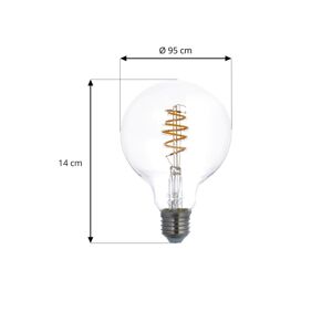 PRIOS Prios LED filament E27 G95 4,9W ZigBee Tuya jantar