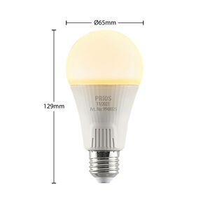 PRIOS LED žárovka E27 A65 15W bílá 2 700K sada 10 ks