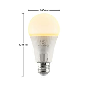 PRIOS LED žárovka E27 A65 15W bílá 2 700K sada 3 ks