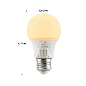 PRIOS LED žárovka E27 A60 7W bílá 3 000K sada 10 ks