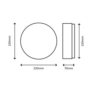 Philips Philips Doris LED stropní světlo 2700K černá 28cm