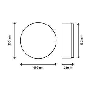 Philips Philips Superslim LED 2 700K Ø 42,5cm bílá