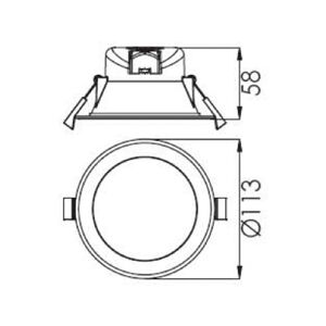 Deko-Light LED stropní vestavné světlo Acrux bílá CCT Ø11,3cm