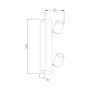 Deko-Light Stropní světlo Librae Linear II, 2 zdroje bílá