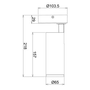 Deko-Light LED stropní bodovka Lucea s odsazením 10 W bílá