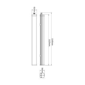 Deko-Light LED světlo do vlhka Tri Proof Motion, 114,5 cm