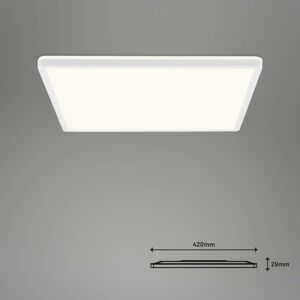 Briloner LED stropní světlo Slim S, dim, CCT, bílá 42x42cm