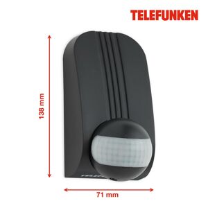 Telefunken Senzor pohybu Funchal, max. 1.000W LED, černá