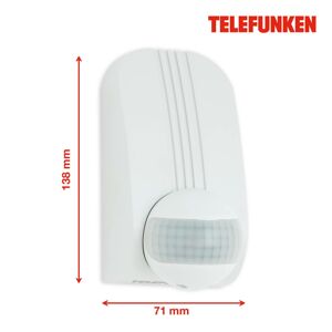 Telefunken Senzor pohybu Funchal, max. 1.000W LED, bílá