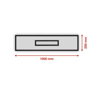 Telefunken LED panel Centerback CCT RGB 100x25cm černá