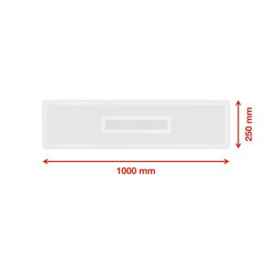 Telefunken LED panel Centerback CCT RGB 100x25cm bílá