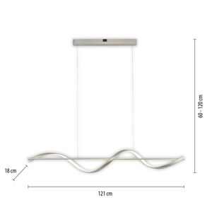 Q-Smart-Home Paul Neuhaus Q-Swing LED závěsné světlo, ocel