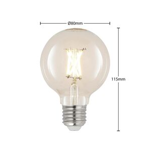 Arcchio LED E27 4W G80 2 700K filament dim čirá 3ks