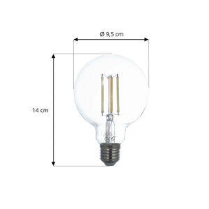 PRIOS Prios LED globe E27 G95 7W ZigBee Tuya čirá, 2ks