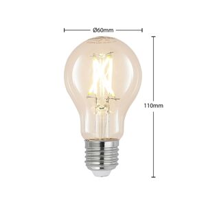 Arcchio LED žárovka E27 8W 2 700K filament dim čirá 3ks