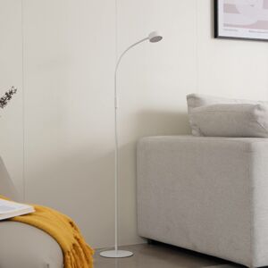 Lindby Lindby LED stojací lampa Maori, bílá, CCT, stmívatelná, USB