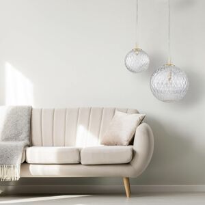 TK Lighting Závěsné svítidlo Cadix ze skla, jedno světlo, Ø 21 cm