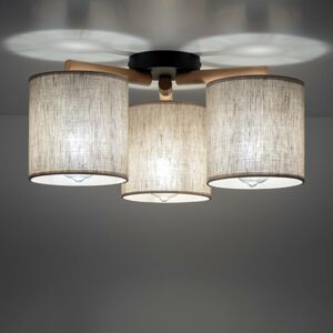 TK Lighting Stropní světlo Deva, textil, 3 zdroje