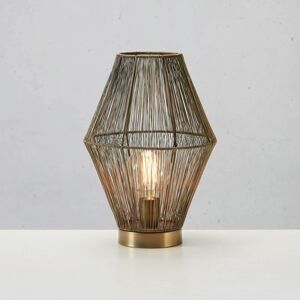 Markslöjd Stolní lampa Casa, kovové stínidlo, antická mosaz