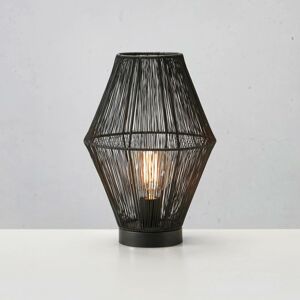 Markslöjd Stolní lampa Casa s kovovým stínidlem, černá