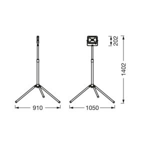 LEDVANCE Ledvance LED-Worklight Value Tripod 1 zdroj 30W