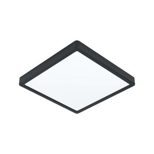 EGLO LED stropní Fueva 5 IP44 840 černá 28,5x28,5 cm