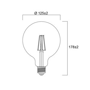 Sylvania Sylvania E27 filament LED G120 4W 2 700K 840 lm