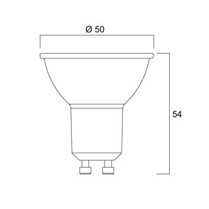 Sylvania Sylvania LED reflektor GU10 2,2W 3 000K 350 lm dim