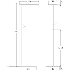 BRUMBERG BRUMBERG Mikol LED stojací lampa nepřímý podíl