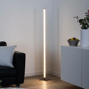 Leuchten Direkt LED stojací lampa Bella, rovná, noha hranatá, ocel