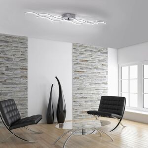 Leuchten Direkt LED stropní světlo Wave 3 000K 139,5x16cm ocel