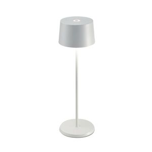 Zafferano Zafferano Olivia 3K dobíjecí stolní lampa IP65 bílá