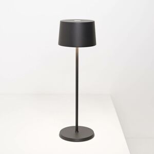 Zafferano Zafferano Olivia 3K dobíjecí stolní lampa IP65 šedá