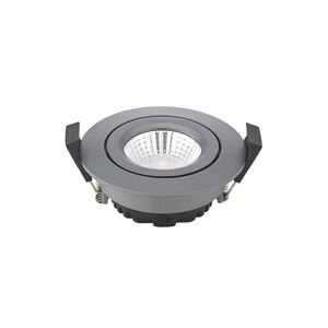 Sigor LED bodový podhled Diled, Ø 8,5 cm 6W Dim-To-Warm antracitová