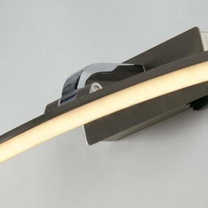 Searchlight Nástěnné svítidlo LED Santorini, šířka 50 cm, chrom, výklopné