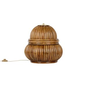 GUBI Stolní lampa GUBI Bohemian 72, ratan, výška 45 cm