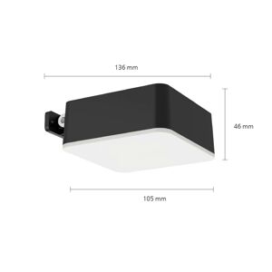 Philips Philips LED solární nástěnné světlo Vynce, hlava 10,5 x 10,5 cm