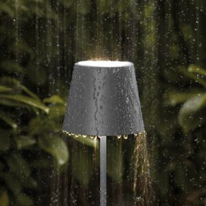 Sigor LED dobíjecí stojací lampa Nuindie IP54 120 cm kulatá USB-C grafitová