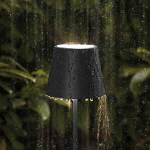 Sigor LED dobíjecí stojací lampa Nuindie IP54 120 cm kulatá USB-C černá