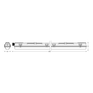 LEDVANCE Svítidlo LEDVANCE Submarine PCR 120 G13 T8 13,5 W odolné proti vlhkosti